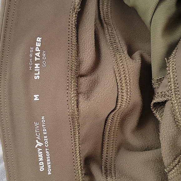 Old Navy Mens Olive PowerSoft Coze Tapered Pants - Size Medium - Picture 5 of 5